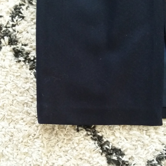 Navy wool blend pencil skirt - Picture 3 of 5